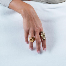 Tribeca Anillo Oro Brillo 1 U