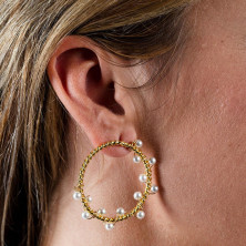 Shima Pendientes Oro Brillo 1 U