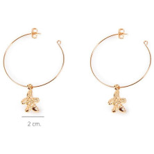 Blanca Pendientes Oro Brillo 1 U