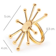 Sun Anillo Oro Brillo 1 U