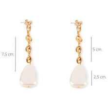 Barton Pendientes Oro Brillo 1 U