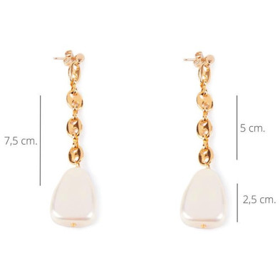 Barton Pendientes Oro Brillo 1 U