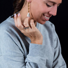 Barton Pendientes Oro Brillo 1 U