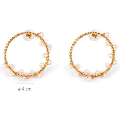 Shima Pendientes Oro Brillo 1 U