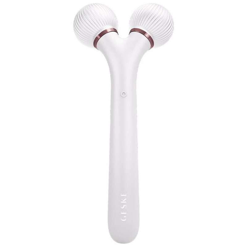 Geske Smartappguided Sonic Facial Roller 4 In 1 White Rose Gold 1Ud