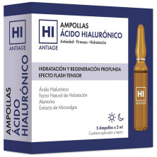 Hi Anti-Age Ampollas Ácido Hialurónico Triple Efecto Flash 5 X 2 Ml