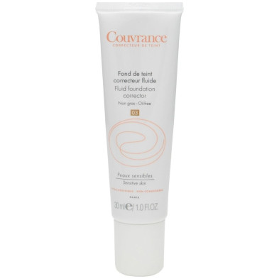 Avène Couvrance Base De Maquillaje Fluido Corrector Color Arena 30Ml