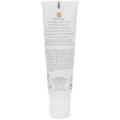 Avène Couvrance Base De Maquillaje Fluido Corrector Color Arena 30Ml