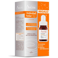 Avène Pack Antiedad Solar Con Color 50 Ml + Sérum Vitamin Activ Cg 10Ml