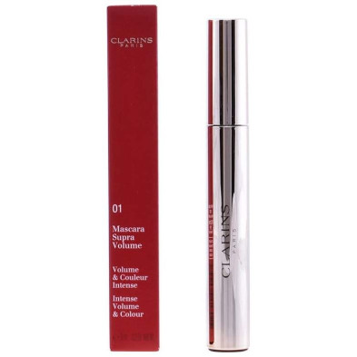 Clarins Supra Volume Mascara De Pestañas 01 Negro Negro Intenso