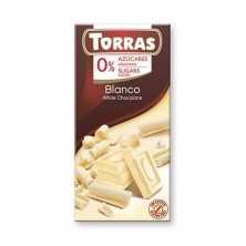 Chocolate Blanco Sin Azúcar 75g - Torras