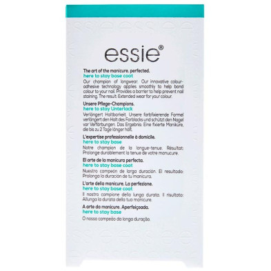Essie Here To Stay Base Esmalte Uñas Larga Duración 135Ml