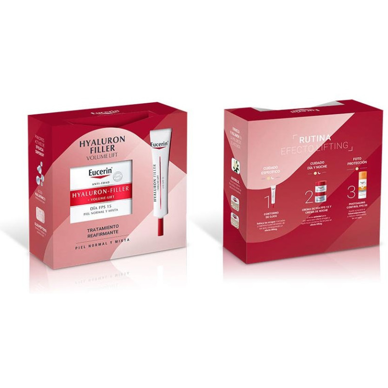 Hyaluron Filler + Volume-Lift Día Piel Normal Mixta Lote 2 Pz