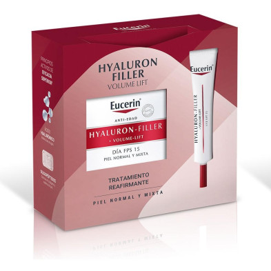 Hyaluron Filler + Volume-Lift Día Piel Normal Mixta Lote 2 Pz