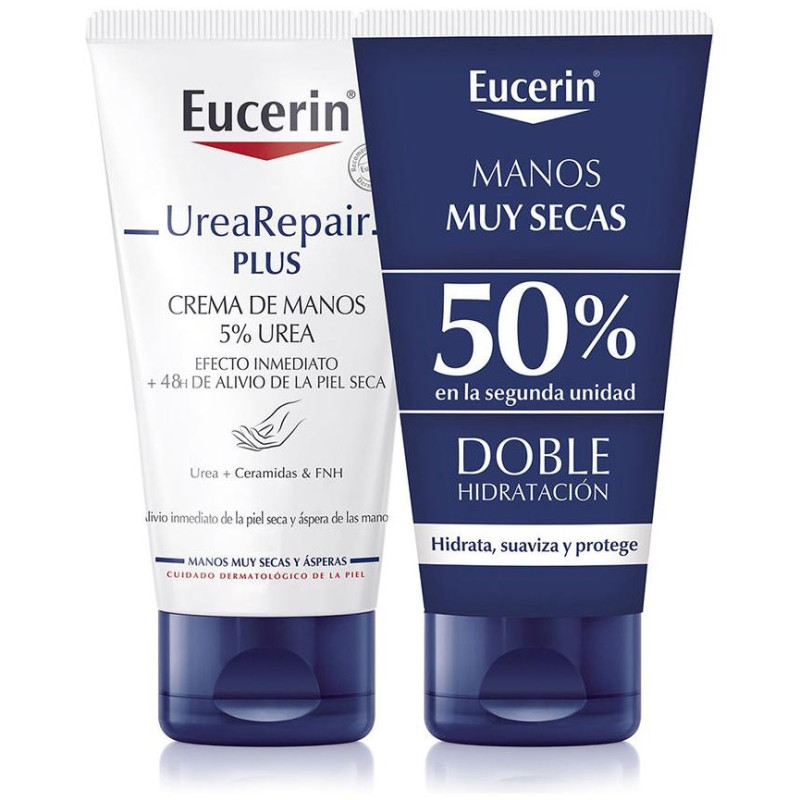 Urearepair Plus Crema De Manos 5% Urea Lote 2 X 75 Ml