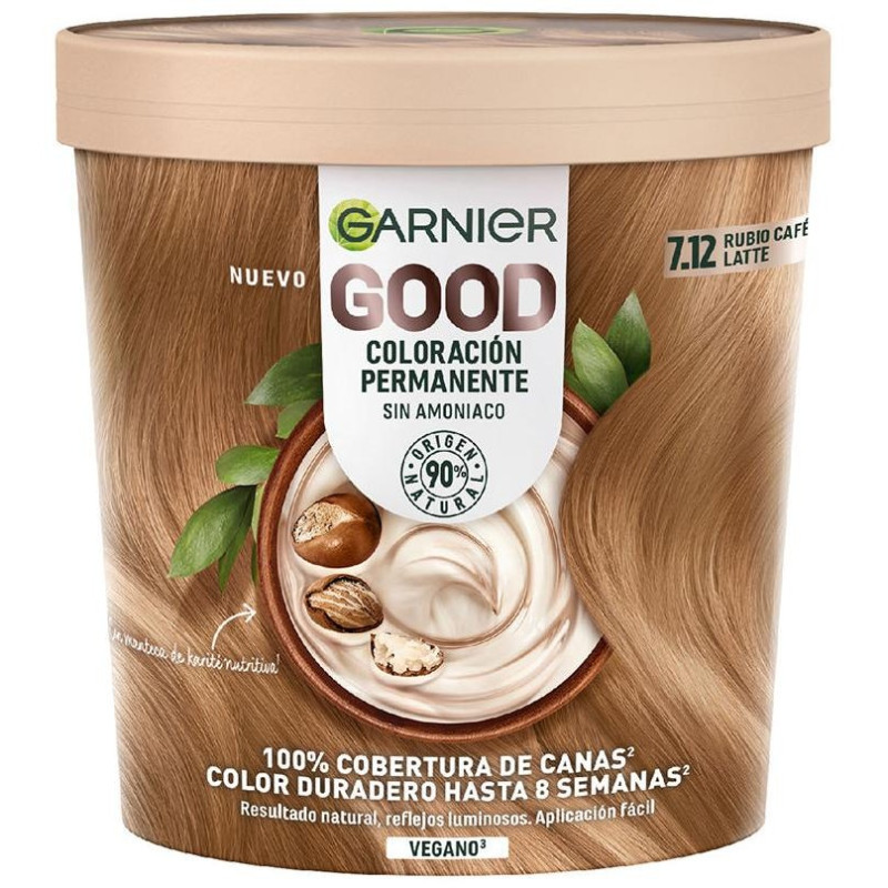 Garnier Good Permanent Coloration 7.12 Blonde Café Latte 217Ml