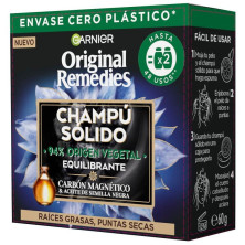 Original Remedies Champú Sólido Equilibrante Carbón Magnético 60 Gr