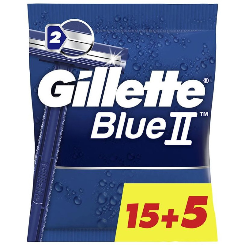 Blue Ii Cuchilla Afeitar Desechables 20 U Blue Ii Cuchilla Afeitar Desechables 20 U