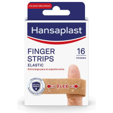 Hp Elastic Apósitos Dedos Tiras 19 X 120 Mm 16 U