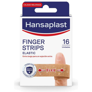 Hp Elastic Apósitos Dedos Tiras 19 X 120 Mm 16 U