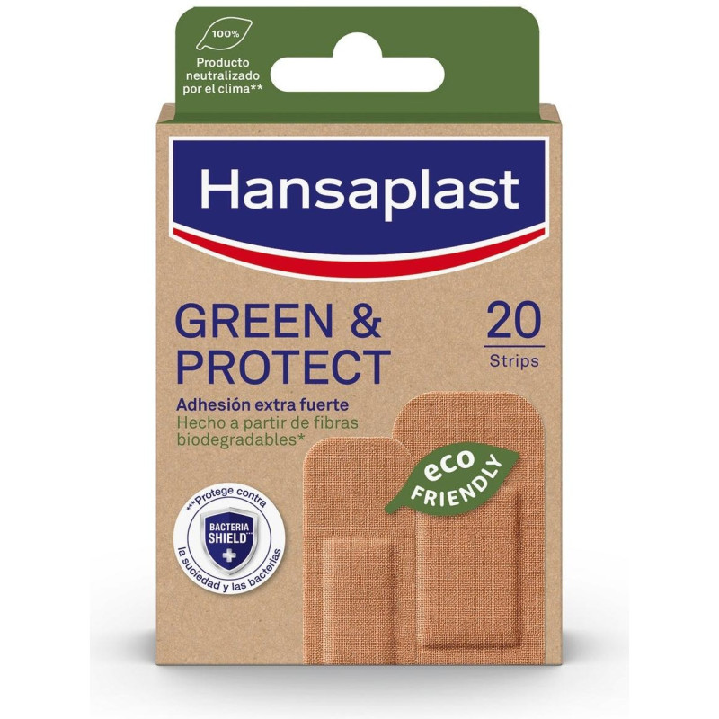 Hansaplast Green Y Protect Apósitos 2 Tamaños 20Uds