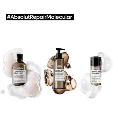 Absolut Repair Molecular Champú Profesional Sin Sulfatos Para Cabello Dañado 500 Ml