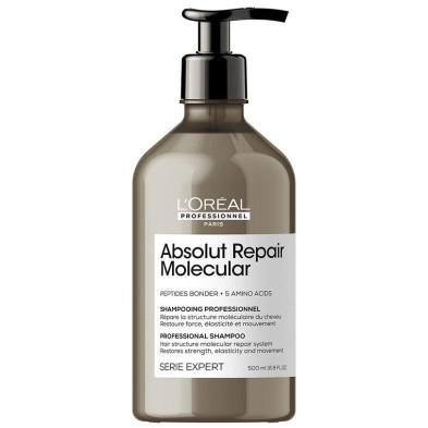 Absolut Repair Molecular Champú Profesional Sin Sulfatos Para Cabello Dañado 500 Ml