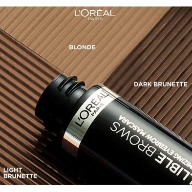 L'Oreal Máscara Cejas Plump Y Set Brow Artist 108 Marrón Oscuro 4.9Ml