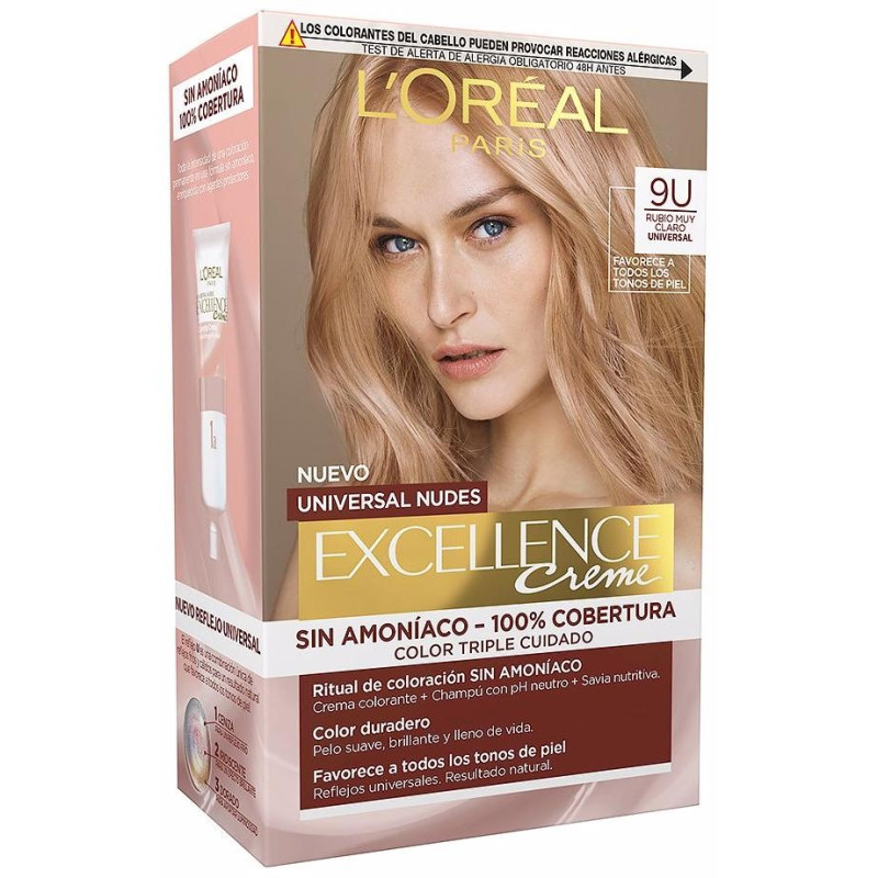 Excellence Creme Universal Nudes Tinte 9U-Very Light Blonde 5 U
