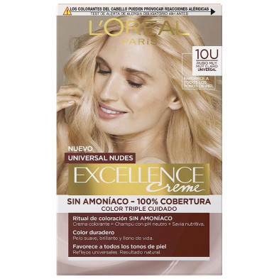 Excellence Creme Universal Nudes Tinte 10U-Lightest Blonde 5 U