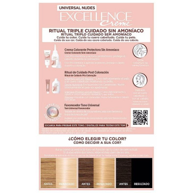 Excellence Creme Universal Nudes Tinte 10U-Lightest Blonde 5 U