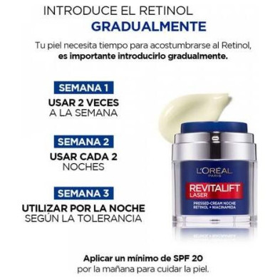 Revitalift Laser Pressed Cream Noche Con Retinol + Niacinamida 50 Ml