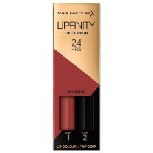 Max Factor Set Lipfinity Lip Colour + Top Coat 070 Spicy Shade