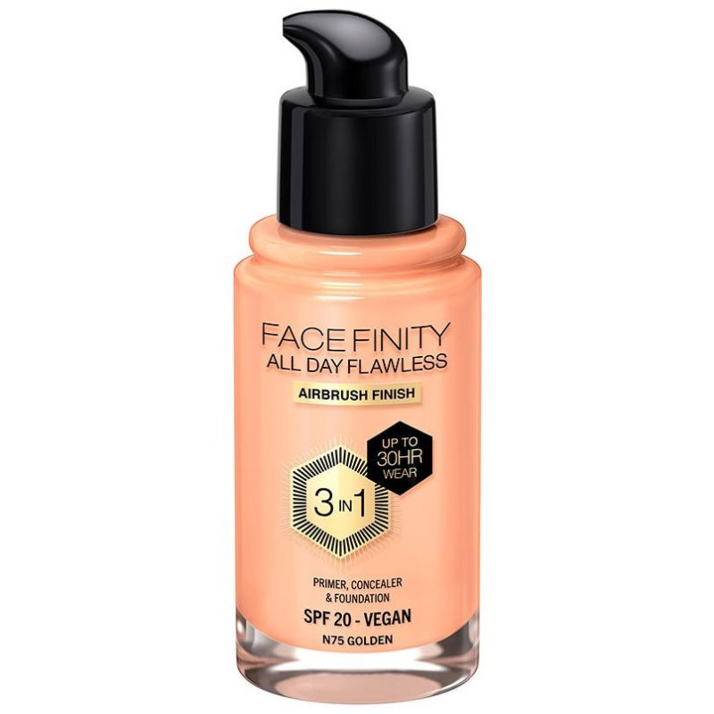 Facefinity 3In1 Primer, Concealer Y Foundation 75-Golden 30 Ml