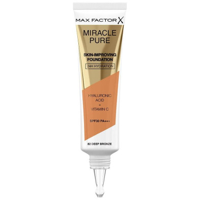 Miracle Pure Skin-Improving Foundation 24H Hydration Spf30 82-Deep Bronze 30 Ml