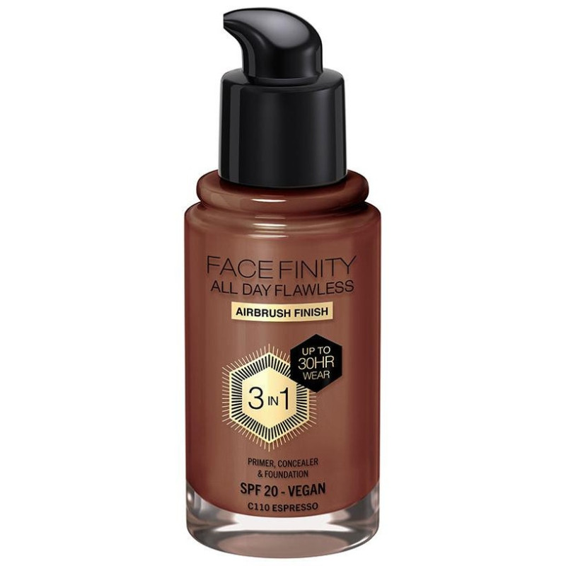 Facefinity All Day Flawless 3 In 1 Foundation C110-Espresso 30 Ml