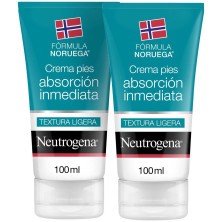 Neutrogena Crema Pies Absorción Inmediata Textura Ligera 2X100Ml