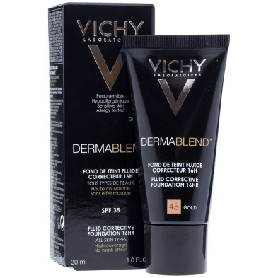 Vichy Dermablend Base De Maquillaje Fluido Corrector 16H 45 Gold 30Ml