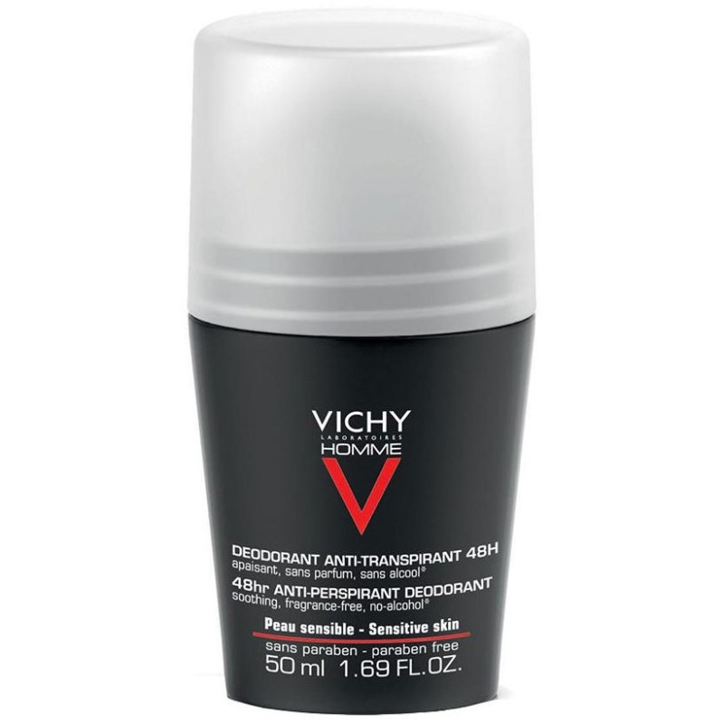 Vichy Homme Desodorante Bille Peaux Sensibles 50 Ml