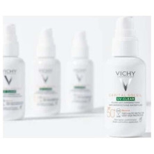Vichy Capital Soleil Uv-Clear Fluido Anti-Imperfecciones Spf50+ 40Ml