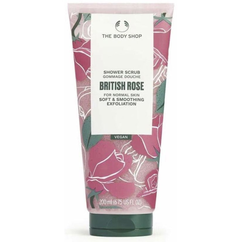 The Body Shop British Rose Shower Scrub 200Ml