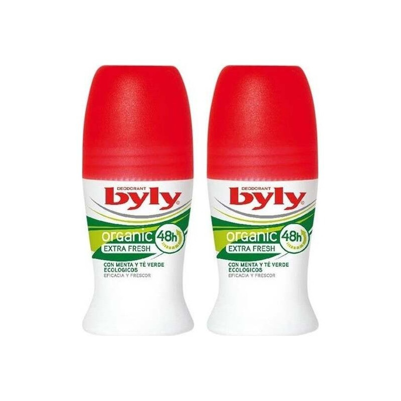 Byly Organic Extra Fresh Desodorante Roll-On 2X50Ml Byly Organic Extra Fresh Desodorante Roll-On 2X50Ml