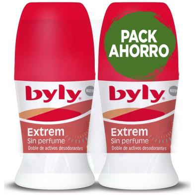 Byly Extrem 72H Desodorante Roll-On 2X50Ml