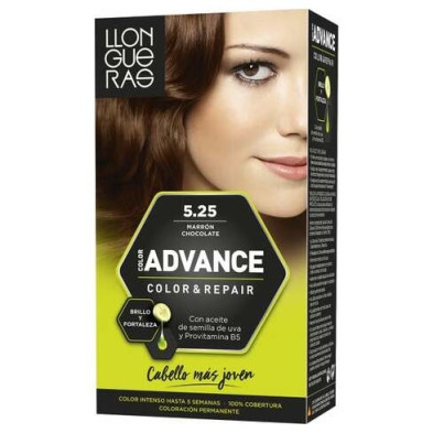 Llongueras Set Color Advance 525-Marrón Chocolate