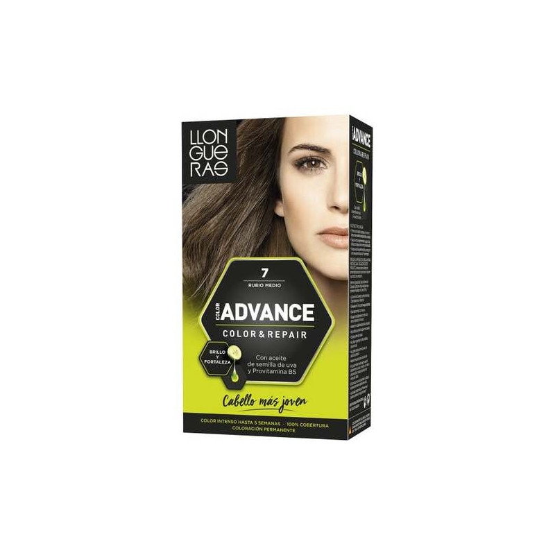 Llongueras Color Advance Tinte De Cabello N7 Rubio Medio1Ud