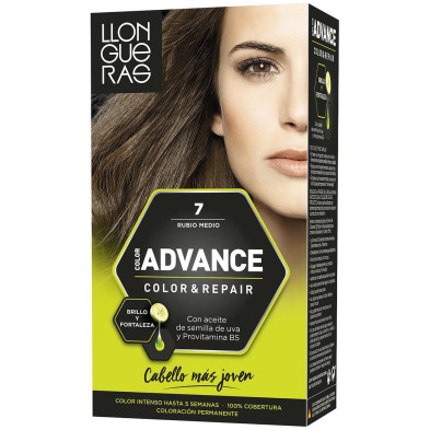 Llongueras Color Advance Tinte De Cabello N7 Rubio Medio1Ud