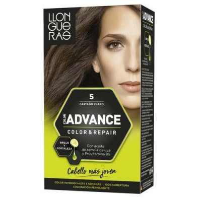 Llongueras Color Advance Tinte De Cabello N5 Castaño Claro1Ud