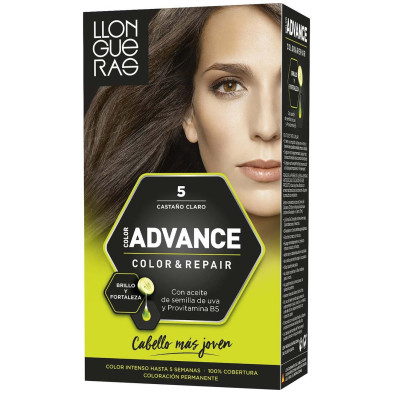 Llongueras Color Advance Tinte De Cabello N5 Castaño Claro1Ud