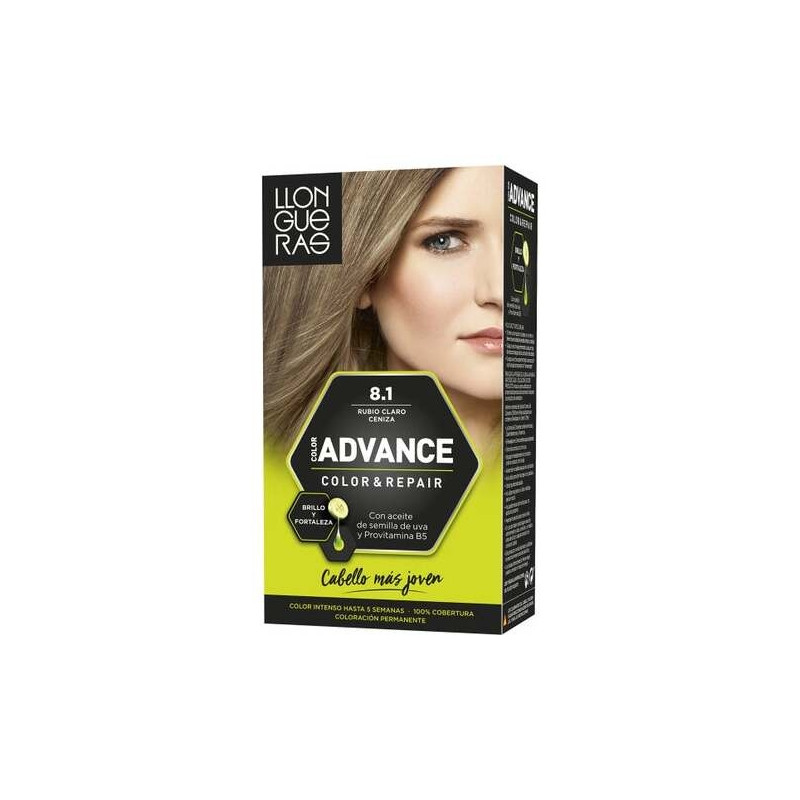 Llongueras Color Advance Tinte De Cabello N8.1 Rubio Claro Ceniza1Ud