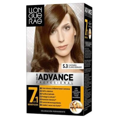 Llongueras Color Advance Tinte De Cabello N5.3 Castaño Claro Dorado1Ud
